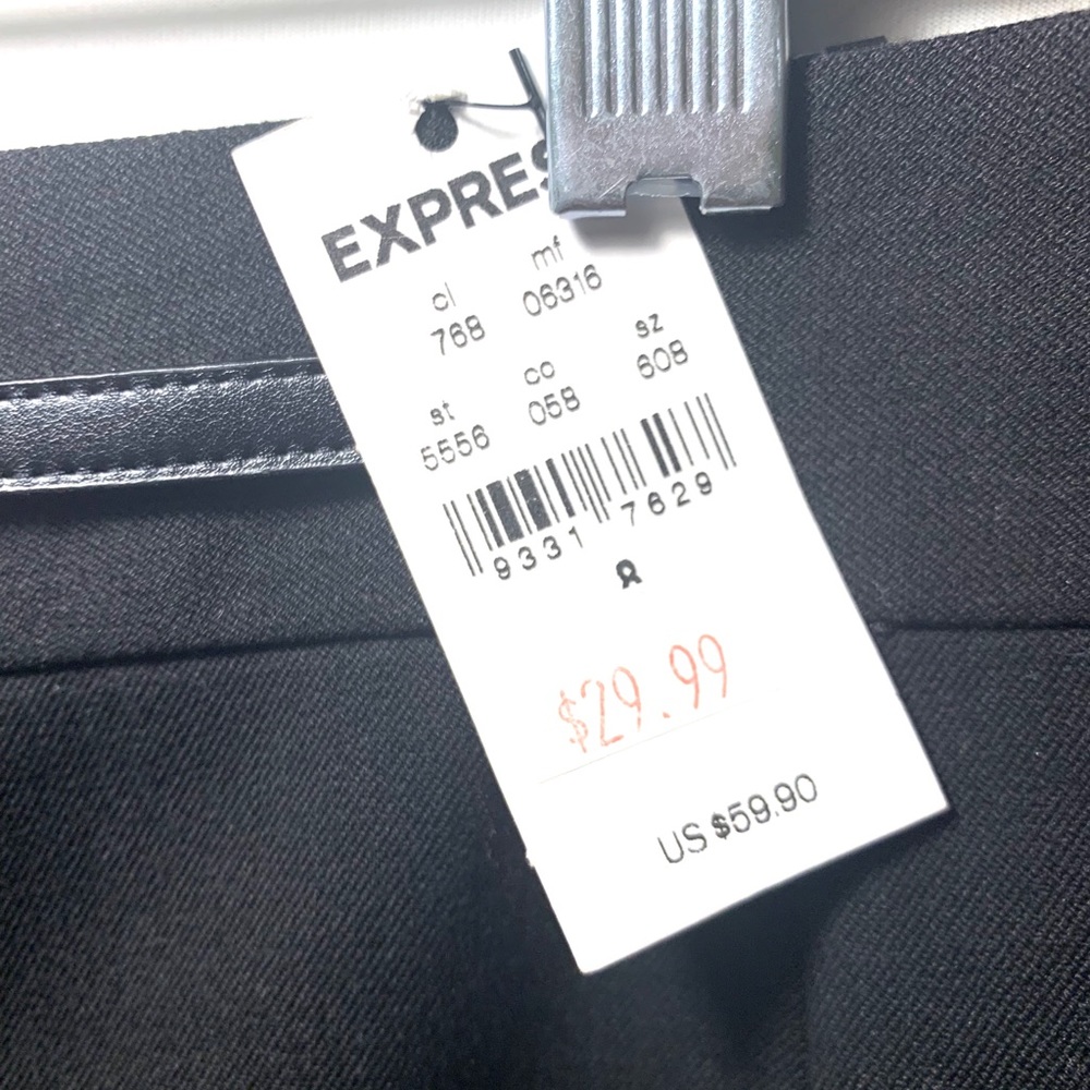 NWT Express pencil black skirt size 8